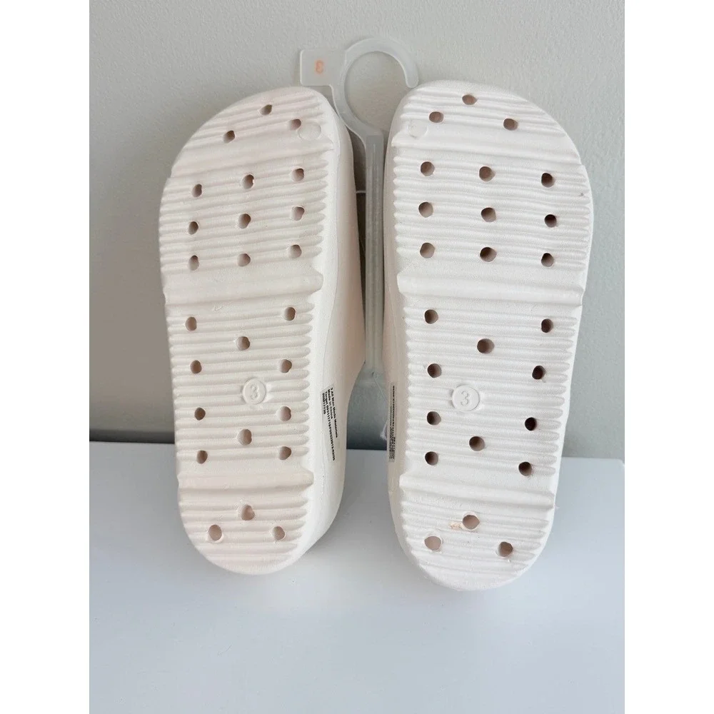 Art Class Slides Kids Size 3 Off White Chunky Platform Sandals NWT